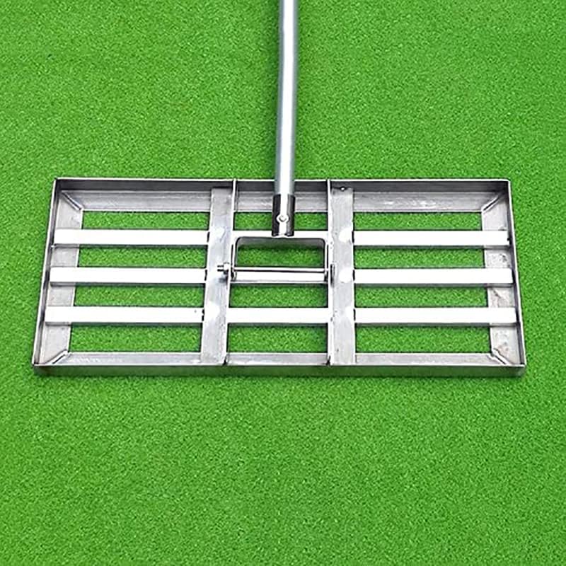 Lawn Levelling Rake – 50cm Steel Levelling Drag with 135cm Aluminium Handle