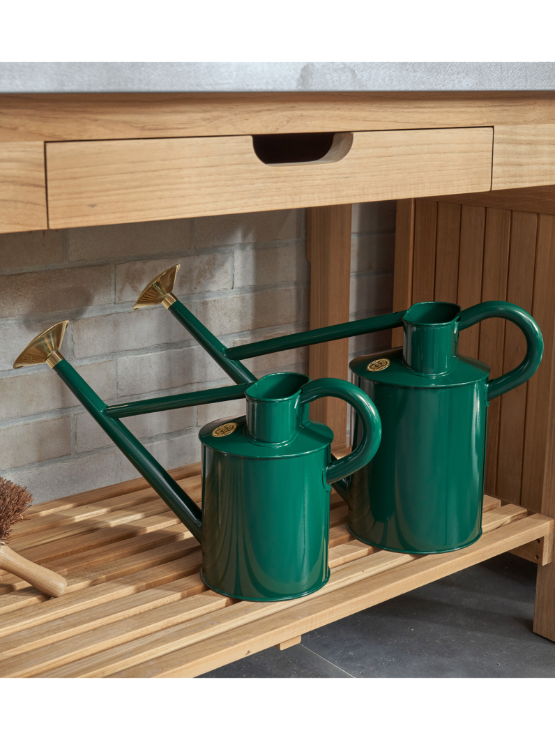 Green Steel Watering Can 4.5L